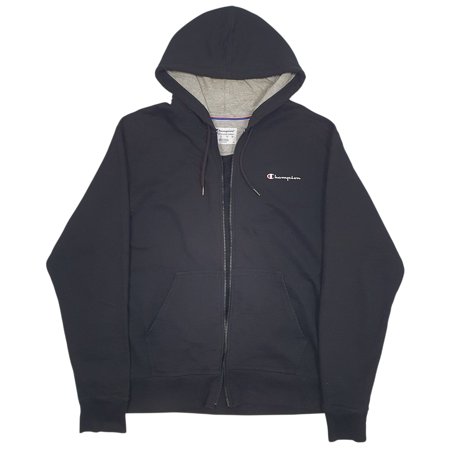 Mens Black Champion  Full Zip Jumper