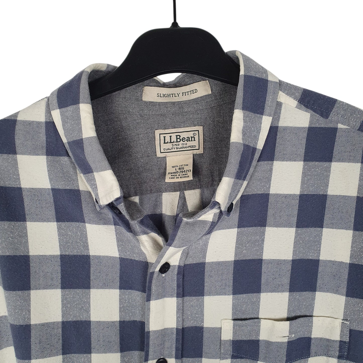 Mens Blue L.L.Bean   Shirt