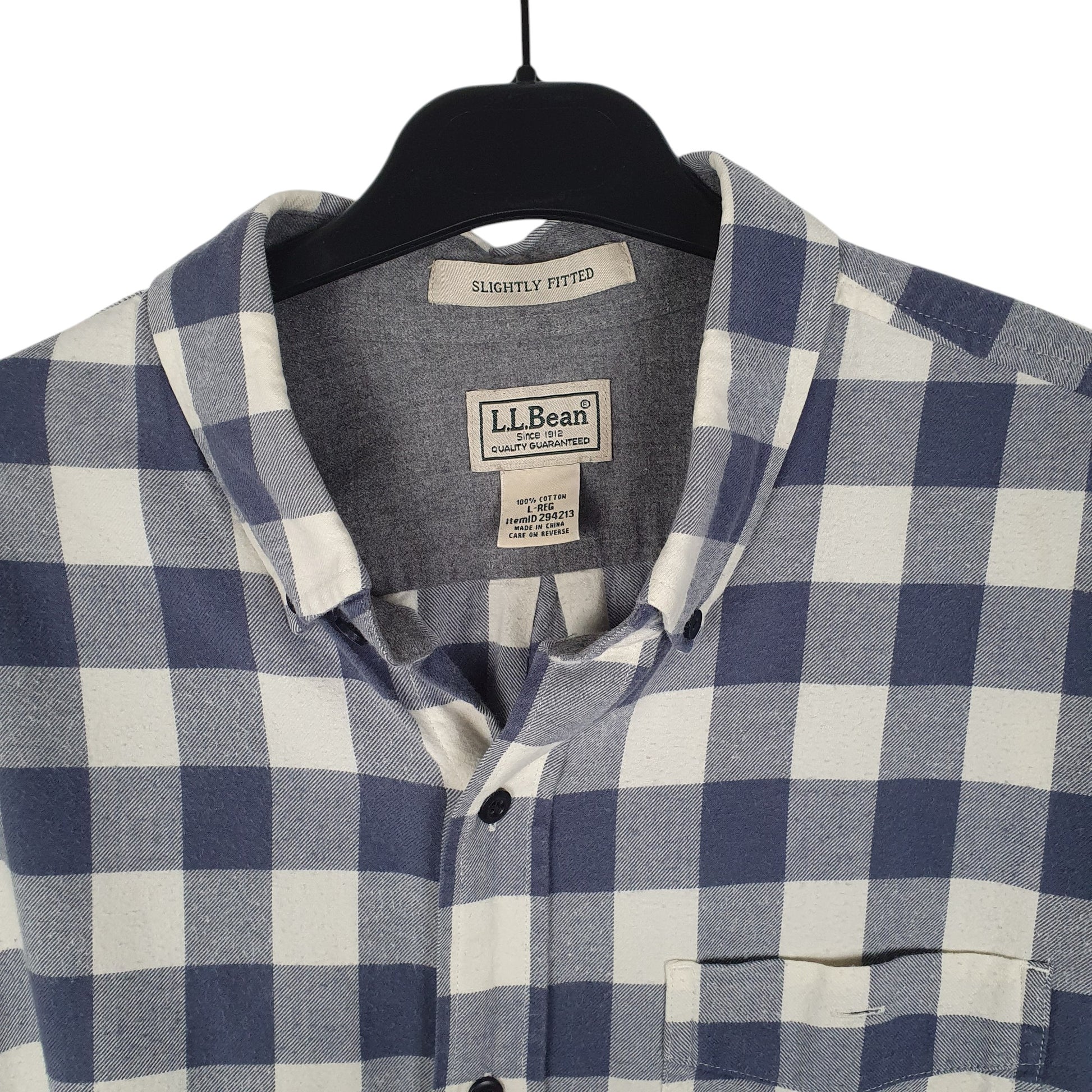 Mens Blue L.L.Bean   Shirt
