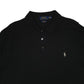 Mens Black Polo Ralph Lauren Slim Fit  Polo Shirt
