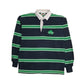 Mens Green Barbarian Irish Rugby Long Sleeve Polo Shirt