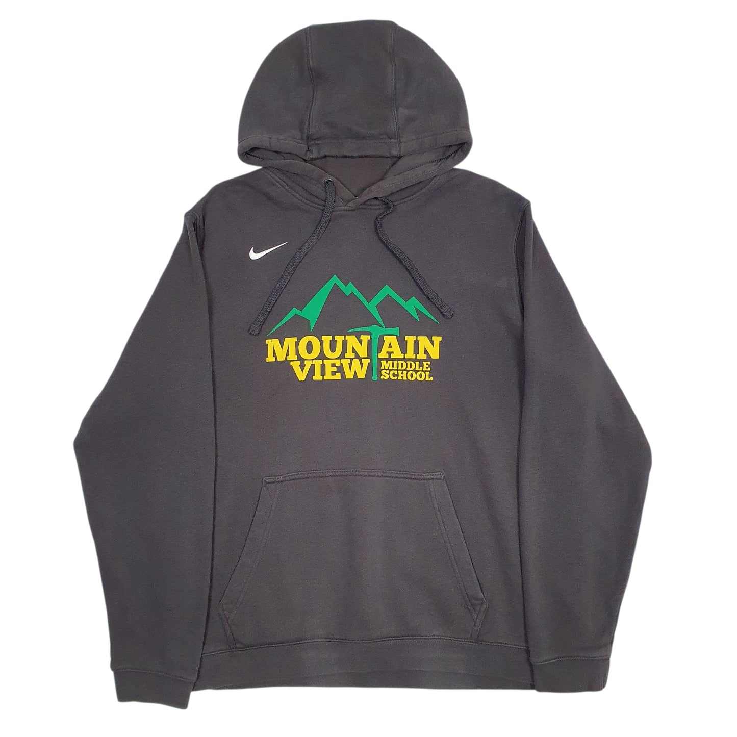 Mens Grey Nike Baggy Hoodie Jumper