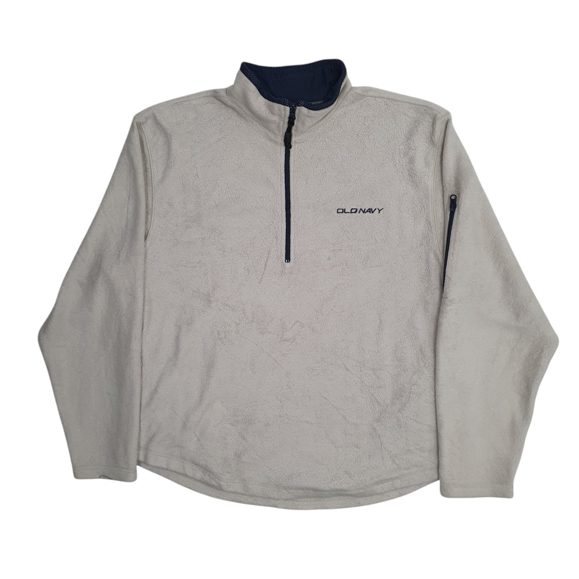 Mens Cream Old Navy  Quarter Zip Jumper