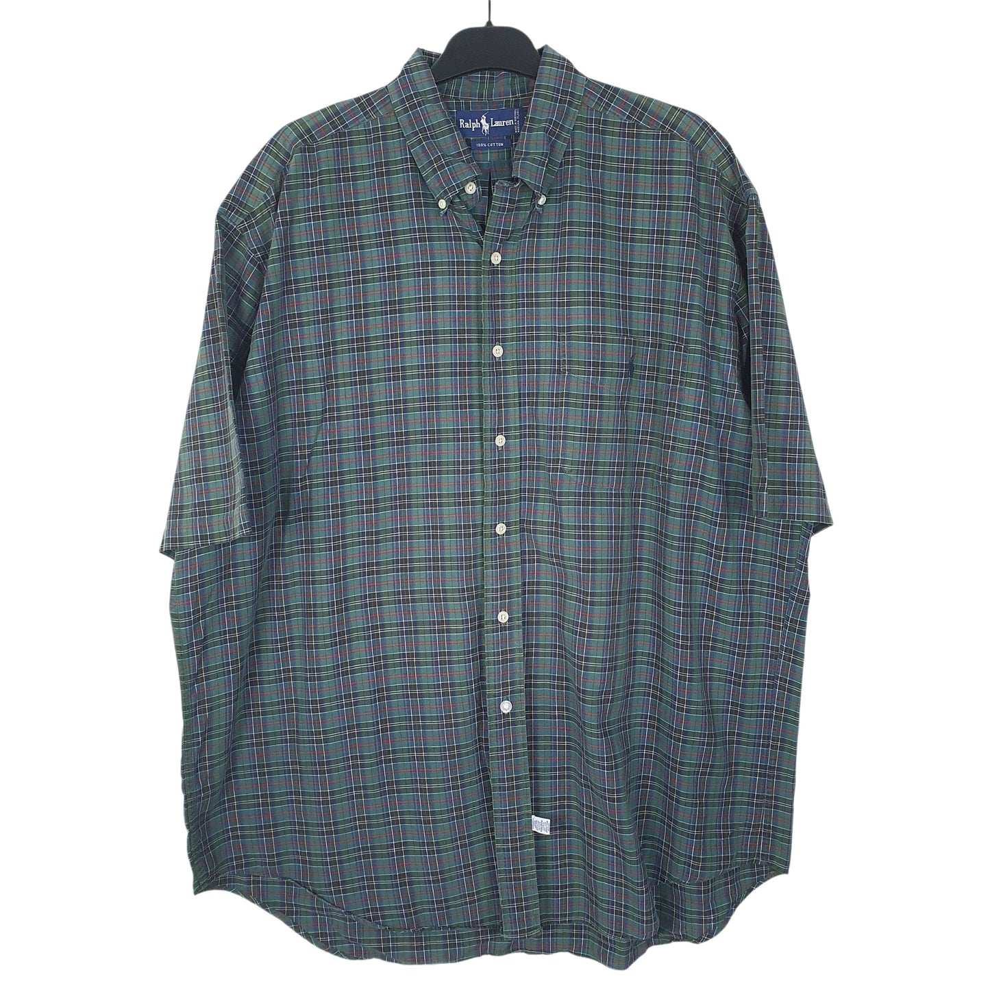 Mens Green Ralph Lauren Vintage Short Sleeve Shirt