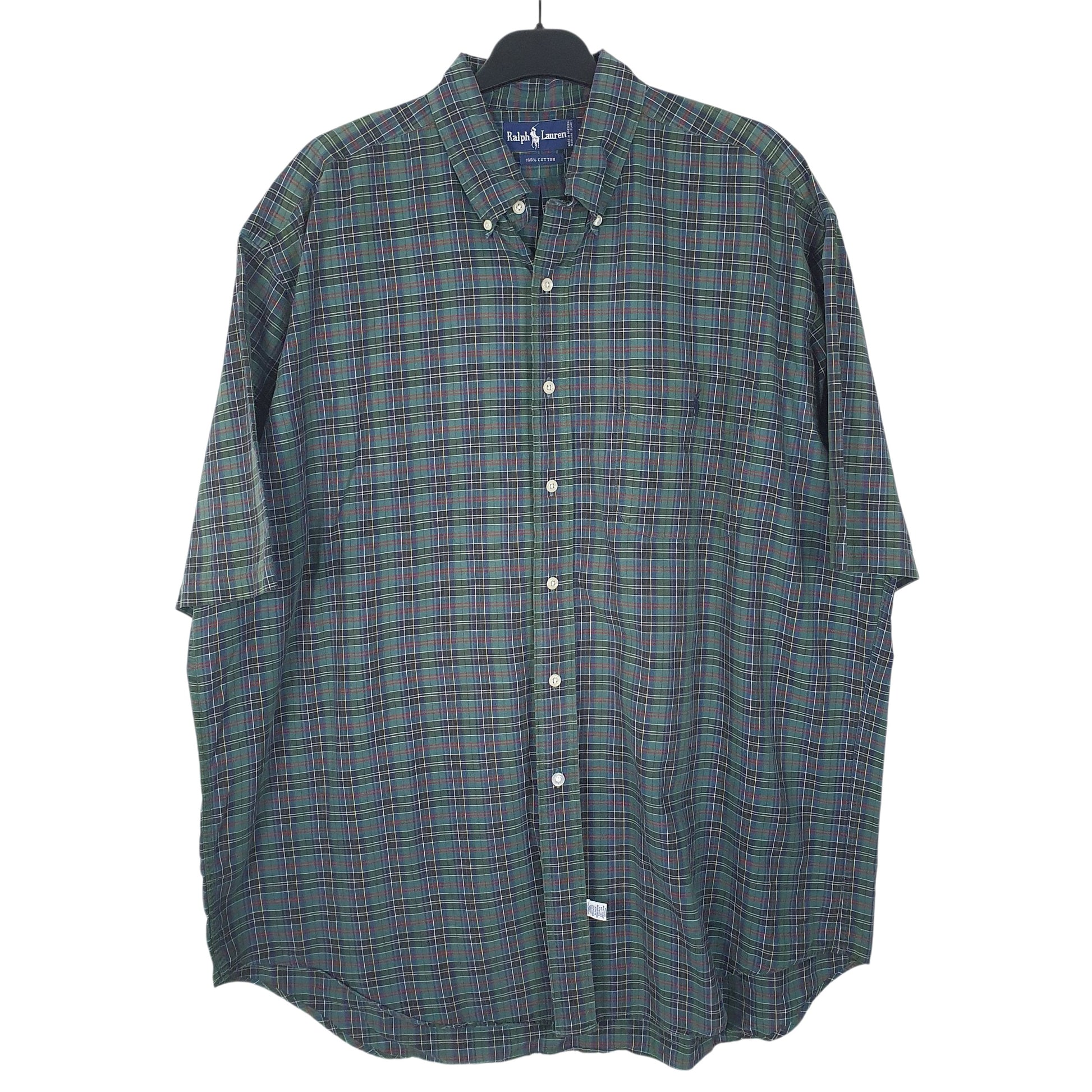 Mens Green Ralph Lauren Vintage Short Sleeve Shirt
