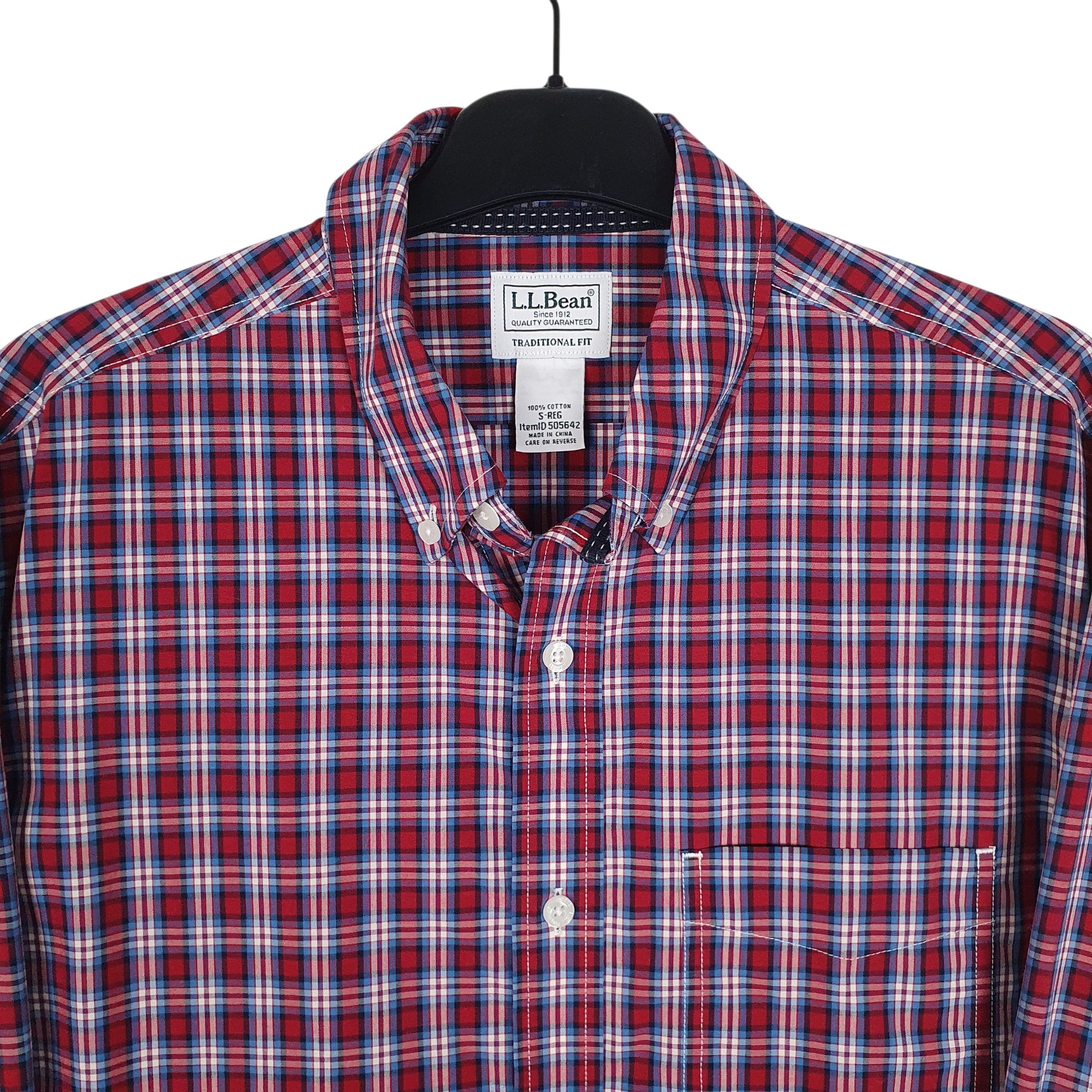 Mens Red L.L.Bean   Shirt