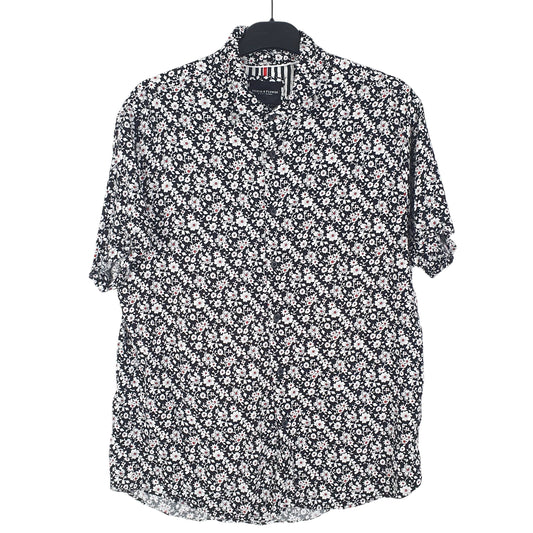 Mens Black Ricky Singh  Short Sleeve Shirt