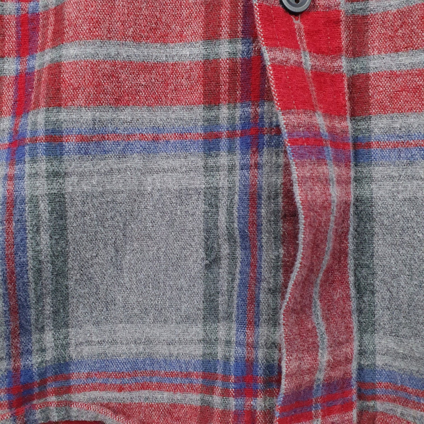Mens Grey L.L.Bean Flannel  Shirt