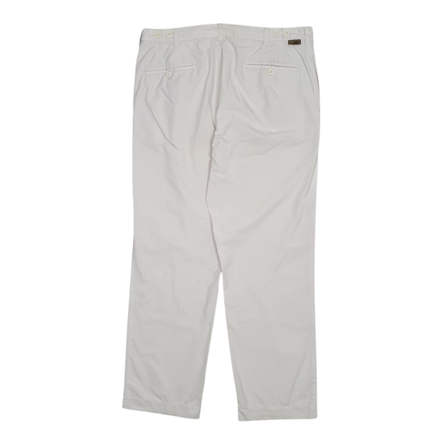 Mens White Lacoste   Trousers
