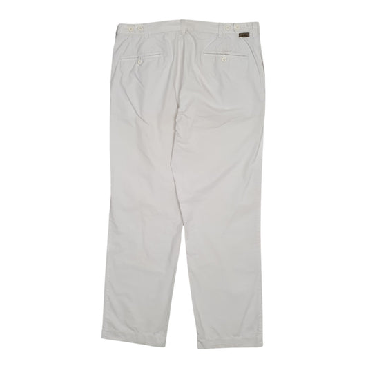 Mens White Lacoste   Trousers