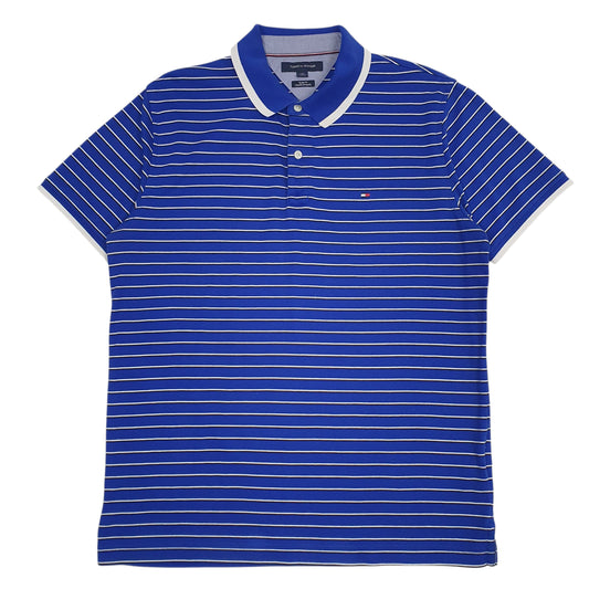 Mens Blue Tommy Hilfiger  Short Sleeve Polo Shirt