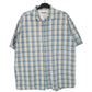 Mens Blue Wrangler  Short Sleeve Shirt