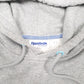 Mens Grey Reebok Spellout Hoodie Jumper
