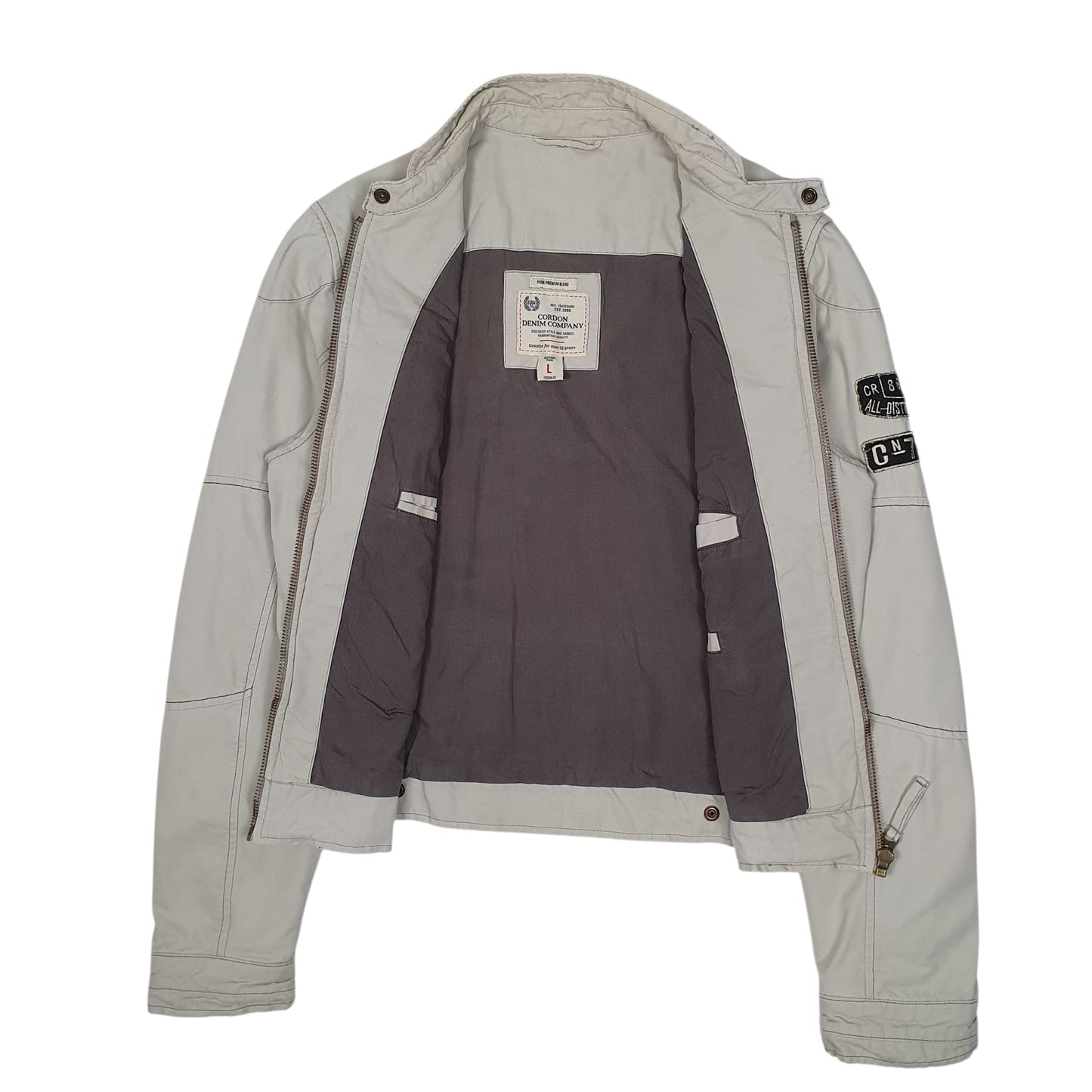 Mens Grey Cordon Denim Company Workwear  Coat