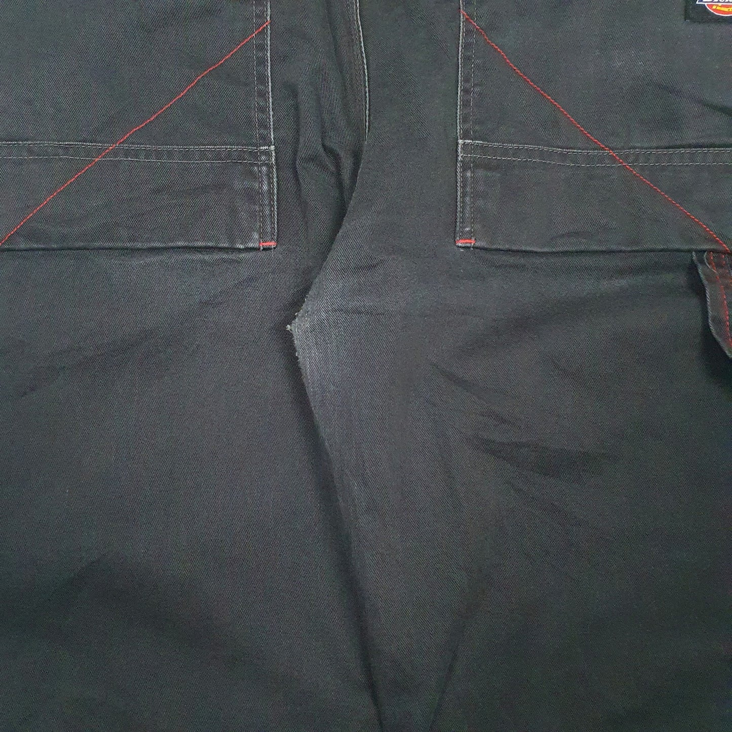 Mens Black Dickies   Trousers