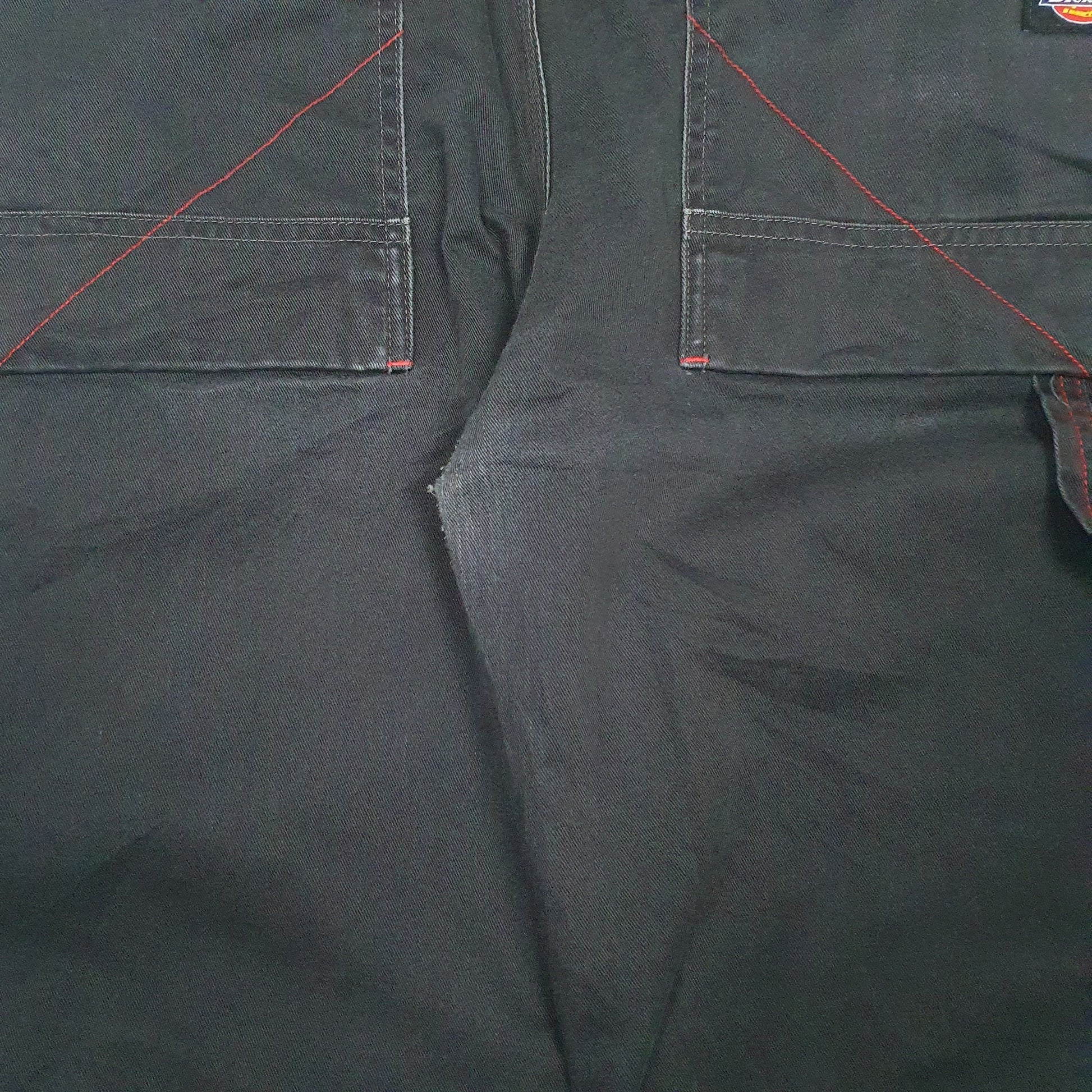 Mens Black Dickies   Trousers