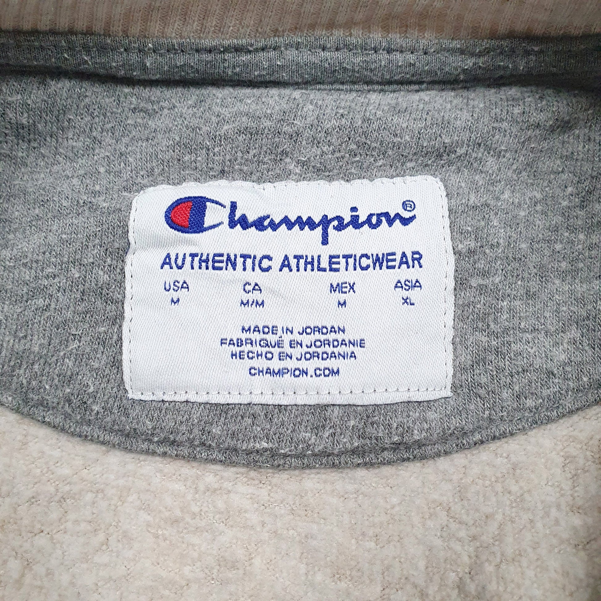 Mens Beige Champion  Crewneck Jumper