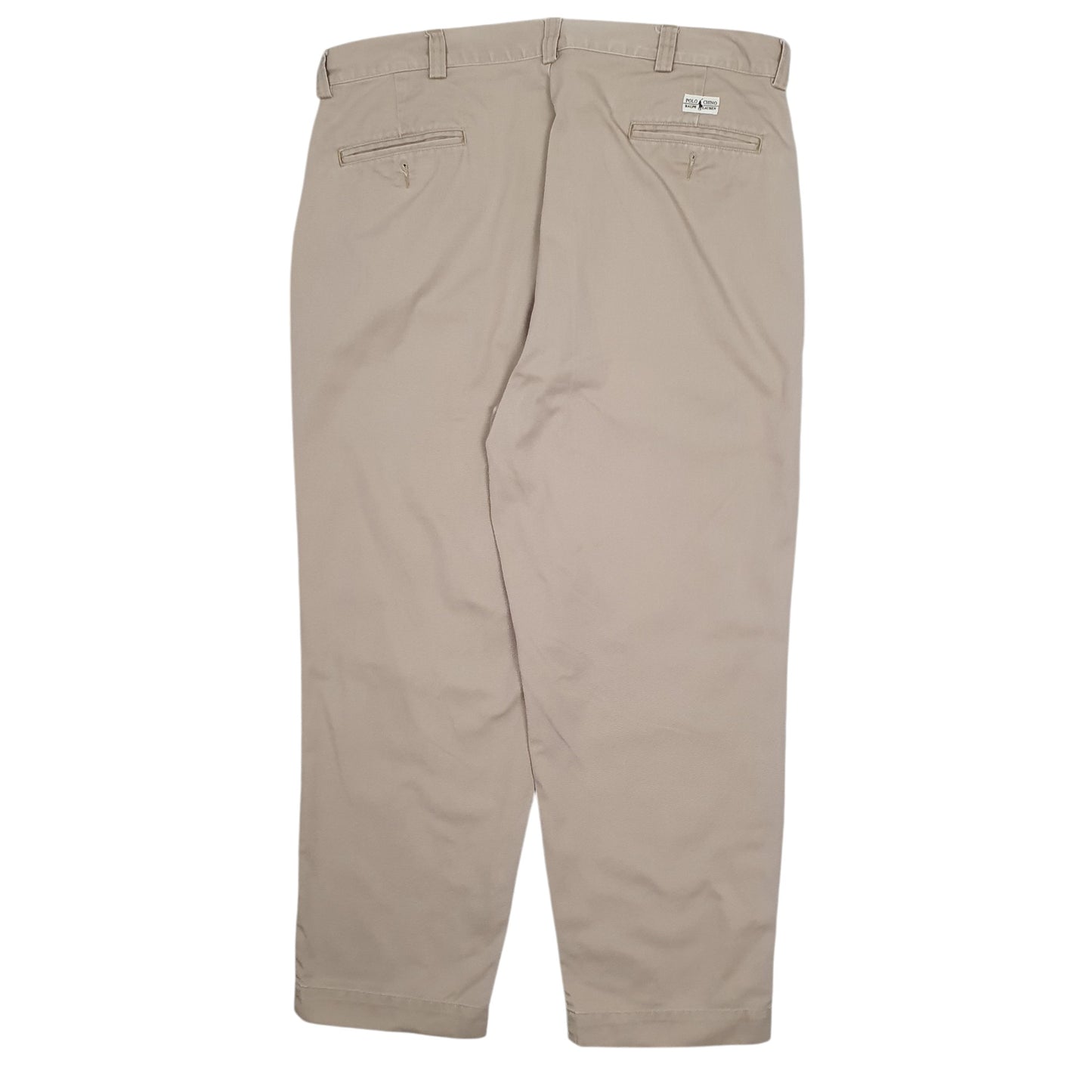 Mens Beige Polo Ralph Lauren Vintage 90s  Trousers