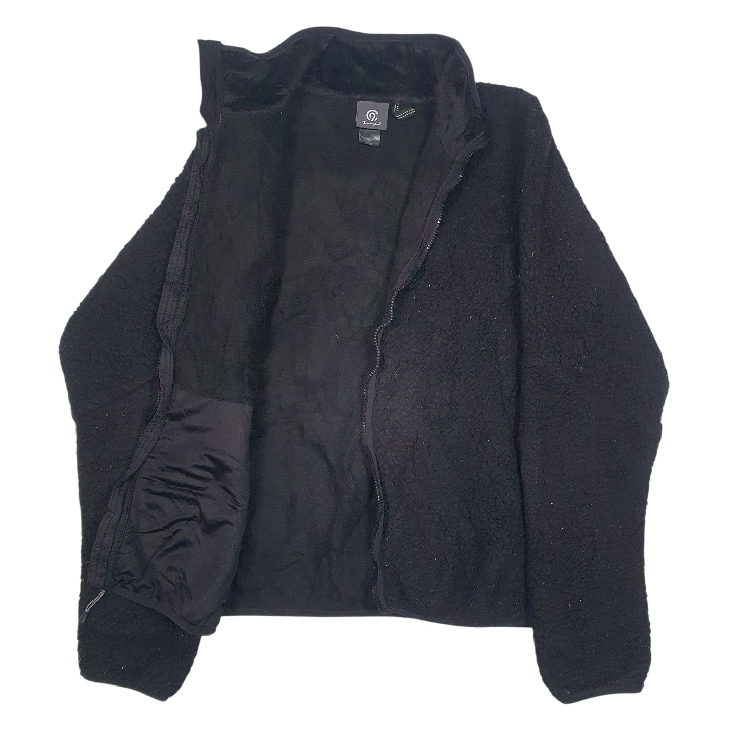 Womens Black Champion C9 Full Zip Jumper