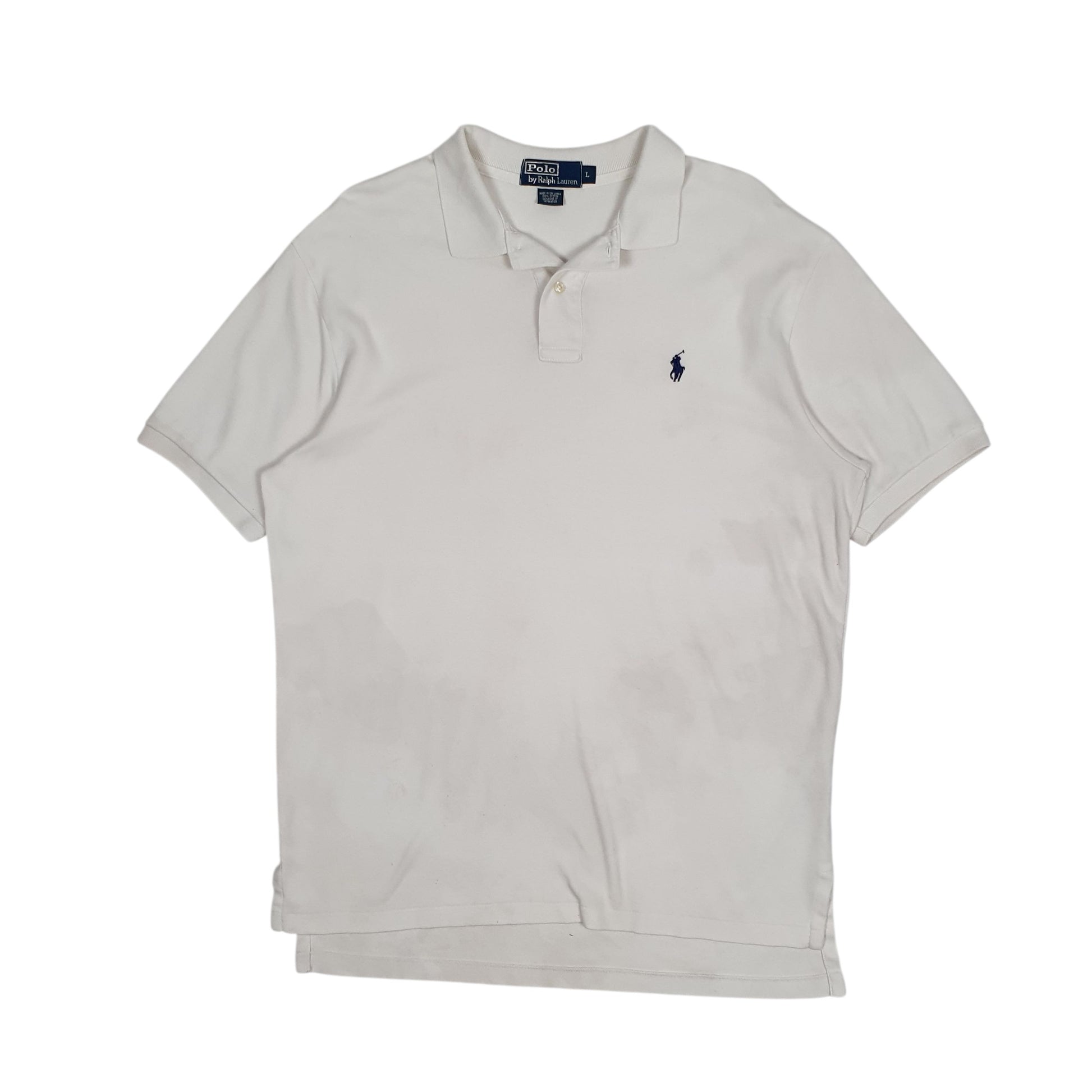 Mens White Polo Ralph Lauren  Short Sleeve Polo Shirt