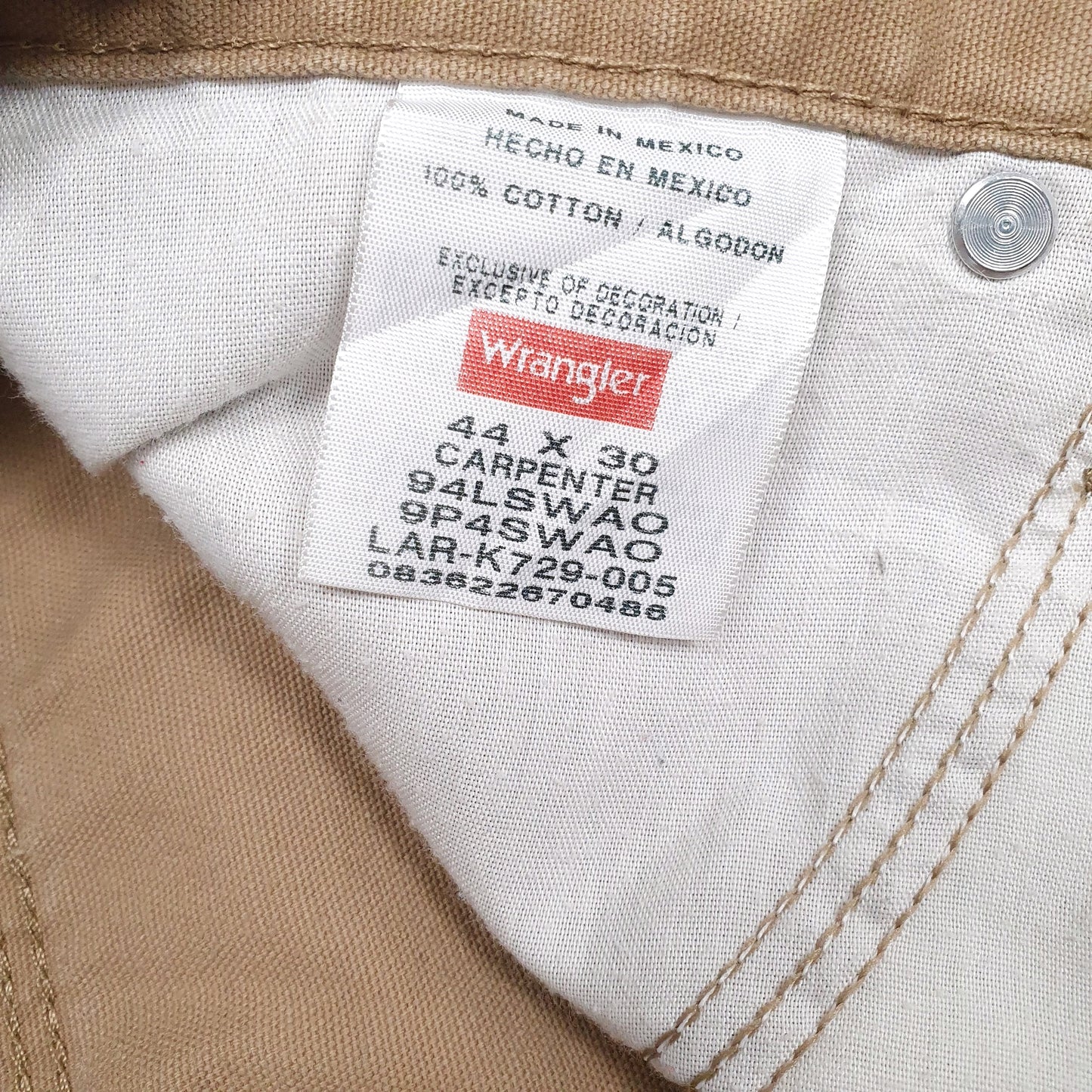 Mens Beige Wrangler   Trousers