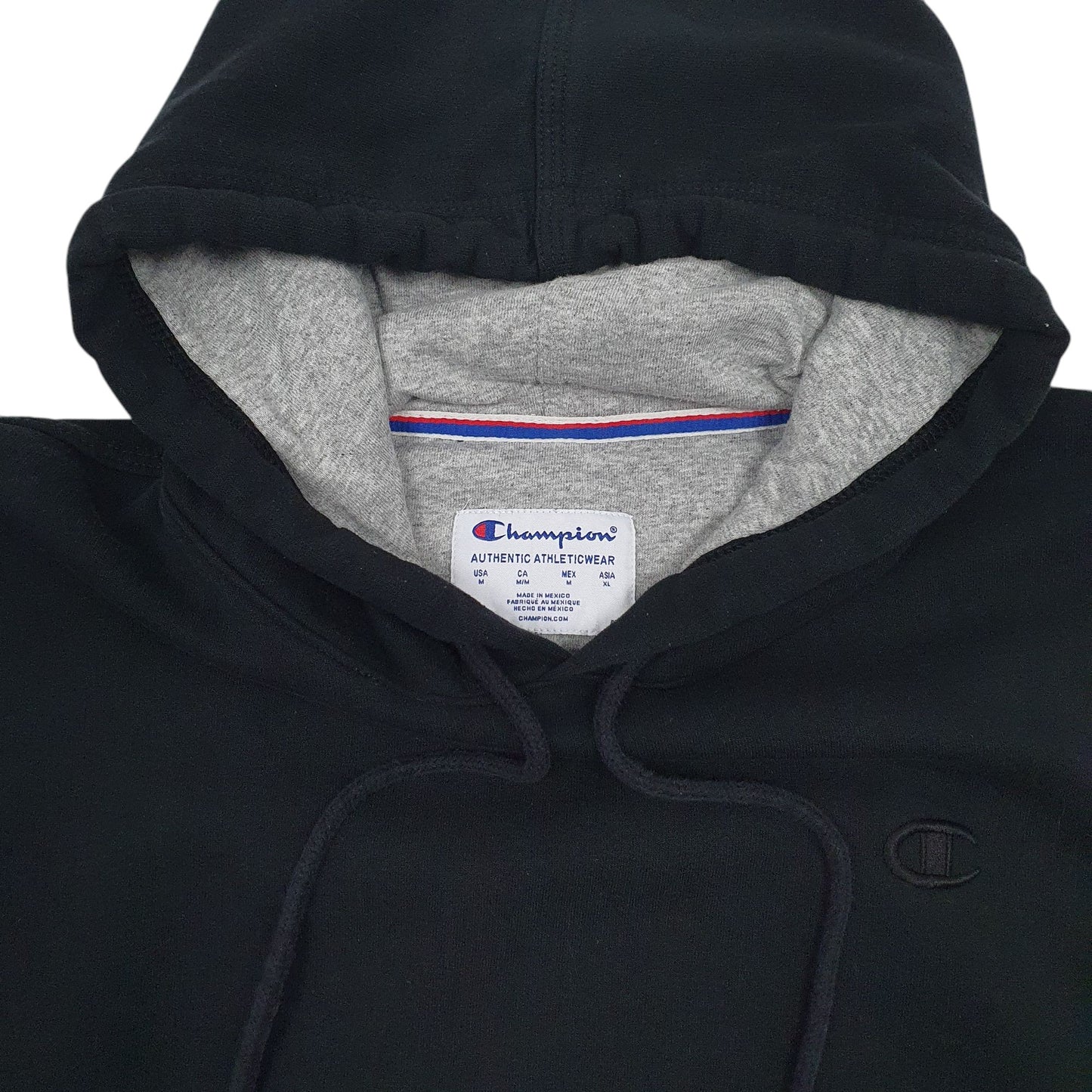 Mens Black Champion  Hoodie Jumper