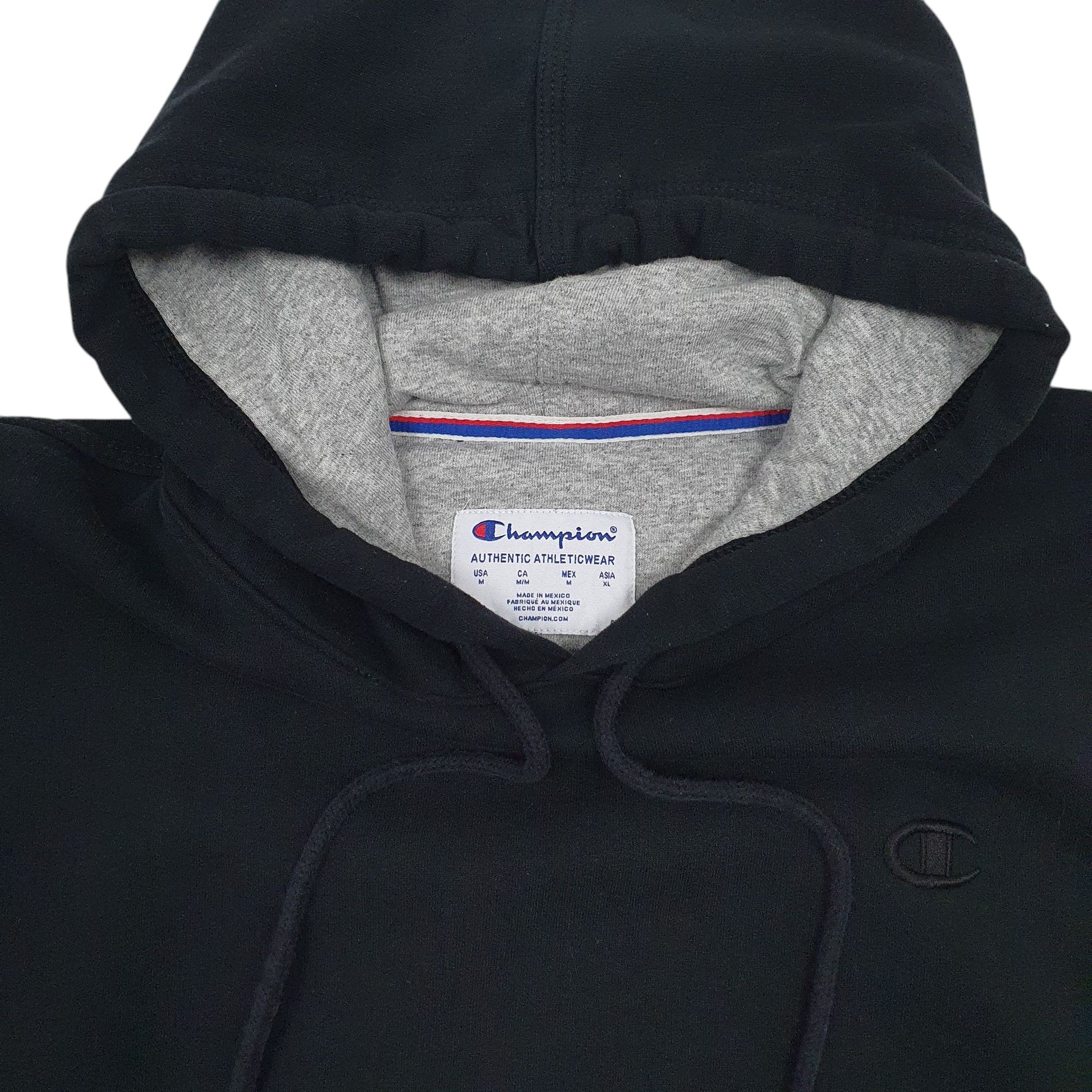 Mens Black Champion  Hoodie Jumper
