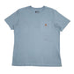 Womens Blue Carhartt  Short Sleeve T Shirt