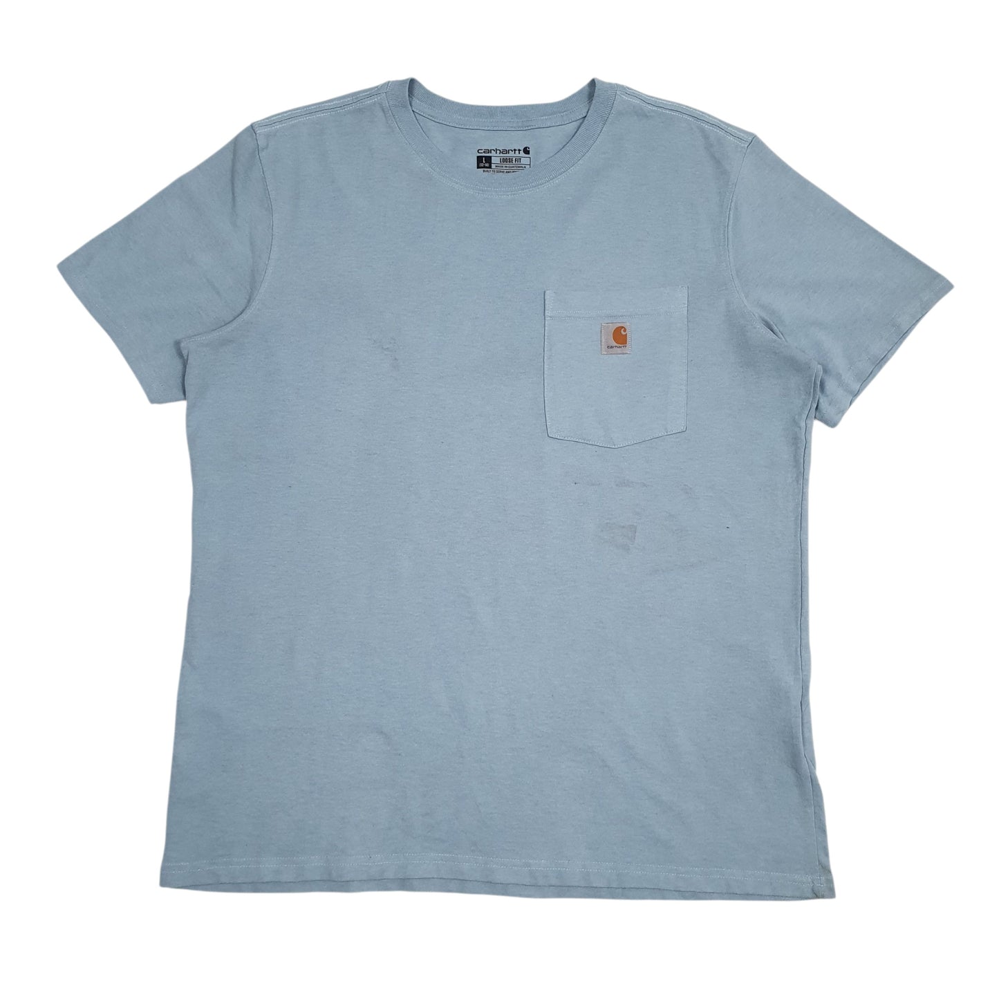 Womens Blue Carhartt  Short Sleeve T Shirt