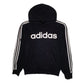 Mens Black Adidas  Hoodie Jumper