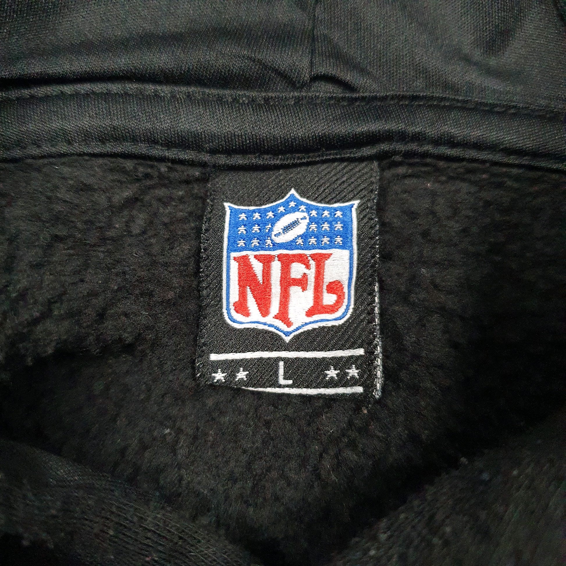 Mens Black NFL  Hoodie Jumper