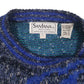 Mens Blue Santana Vintage Crewneck Jumper