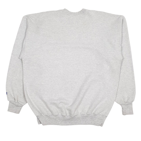 Mens Grey Champion Vintage 90s Crewneck Jumper