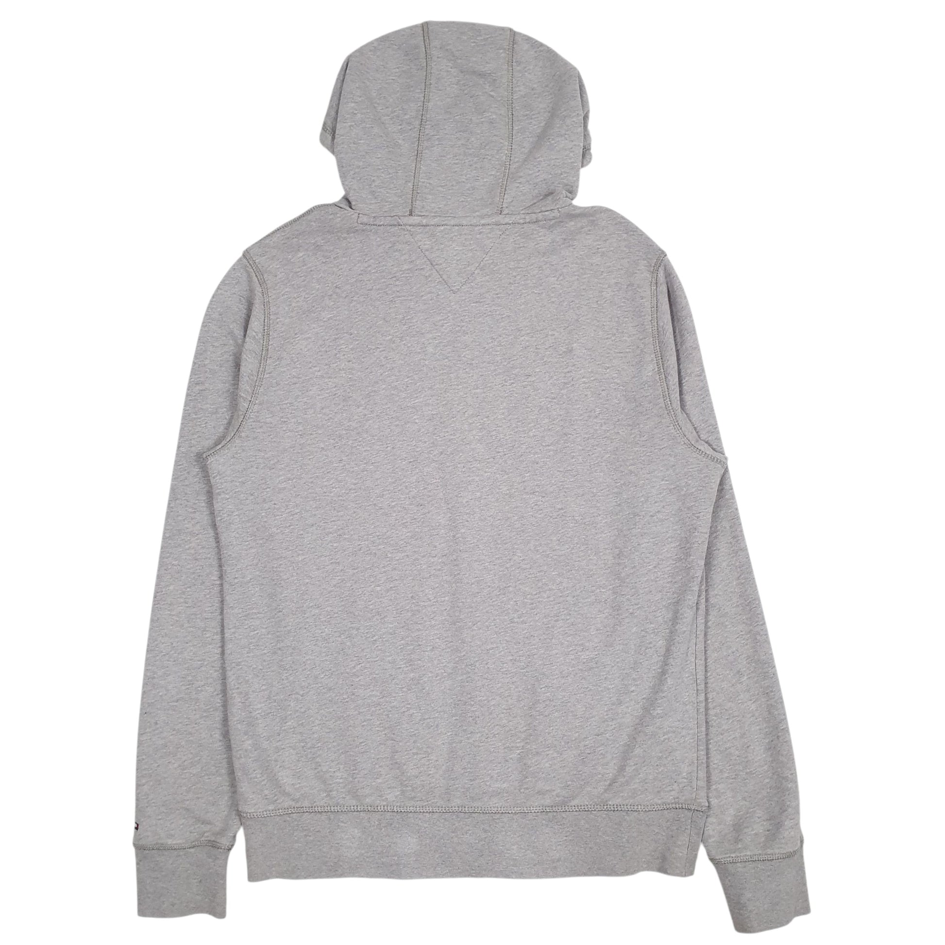 Mens Grey Tommy Hilfiger Spellout Hoodie Jumper