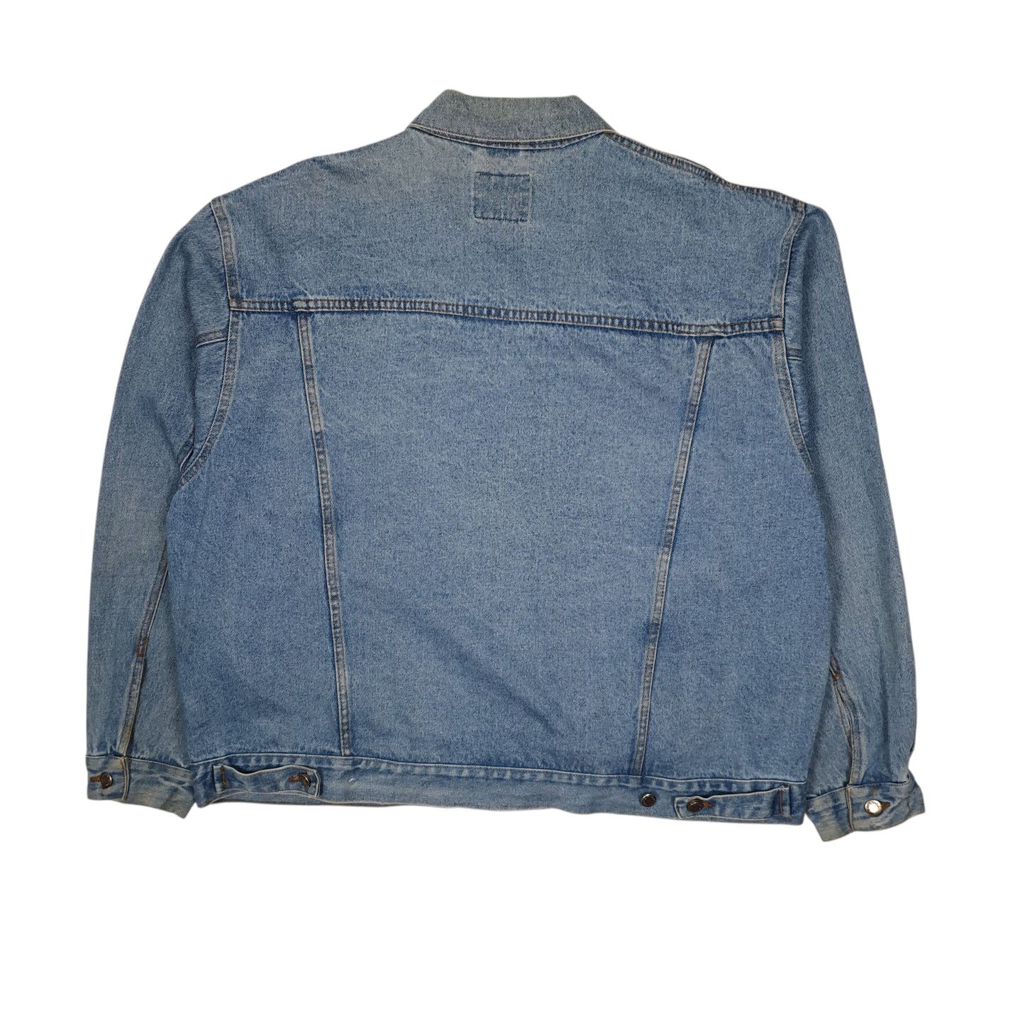 Mens Blue Wrangler Vintage 90s Trucker  Coat