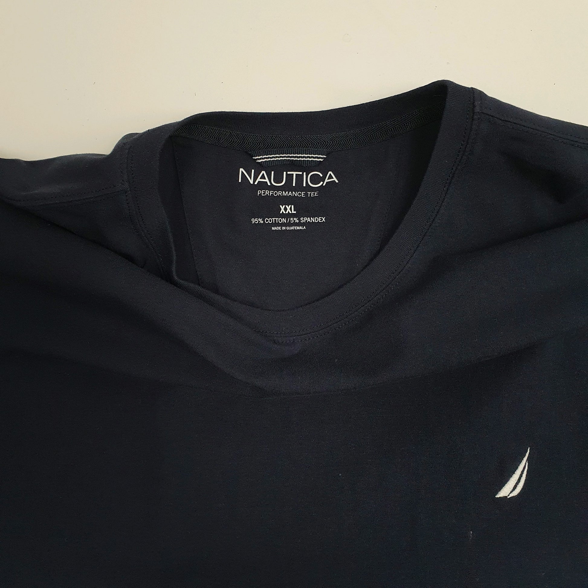 Mens Navy Nautica Performance  T Shirt
