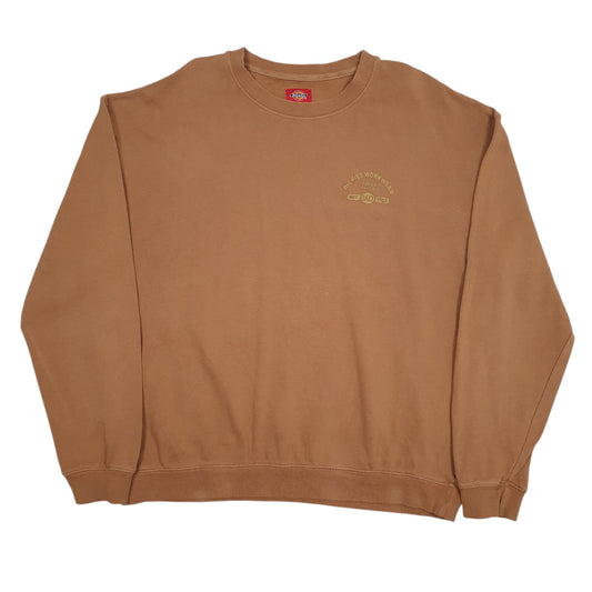 Mens Brown Dickies  Crewneck Jumper