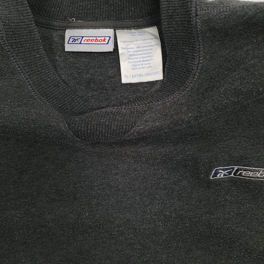 Mens Grey Reebok Vintage 00s Crewneck Jumper