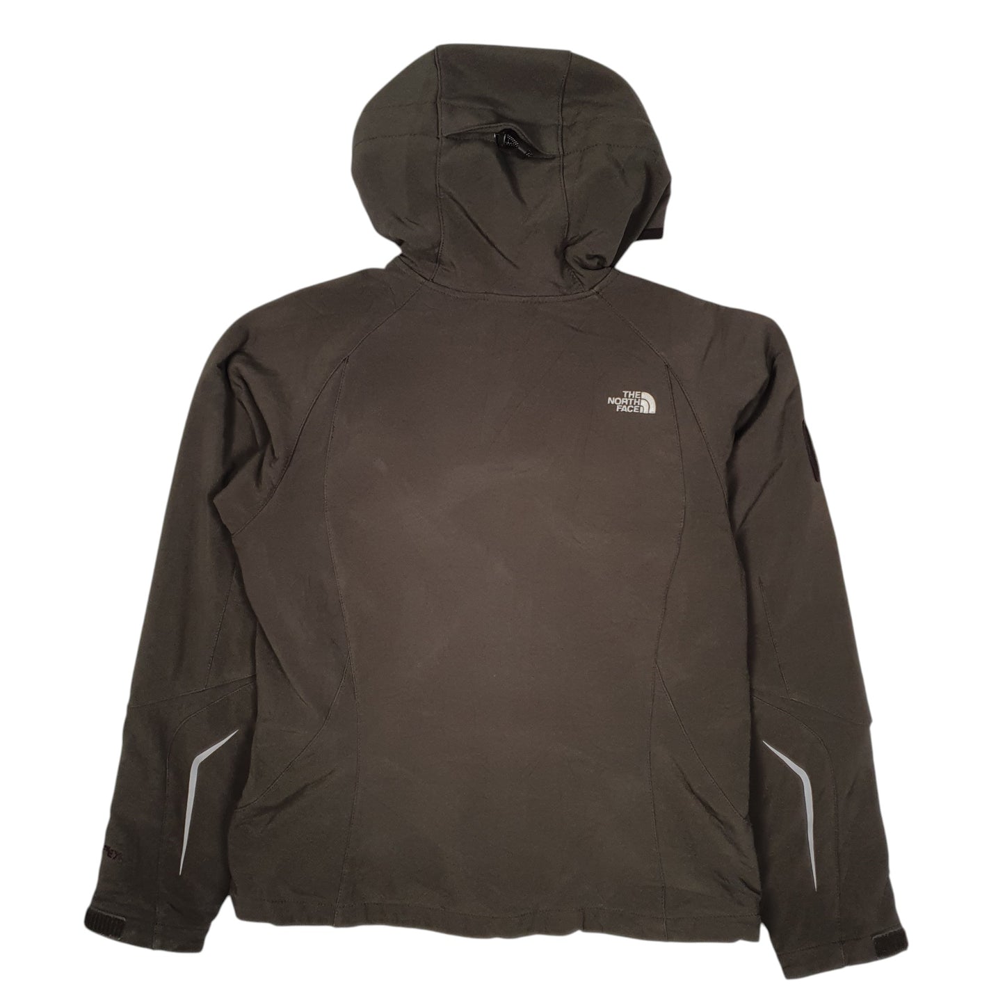 Womens Brown The North Face Apex Recco Avalanche Skiing Hoodie Coat