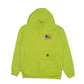 Mens Yellow Carhartt Hi Vis Fire Hoodie Jumper