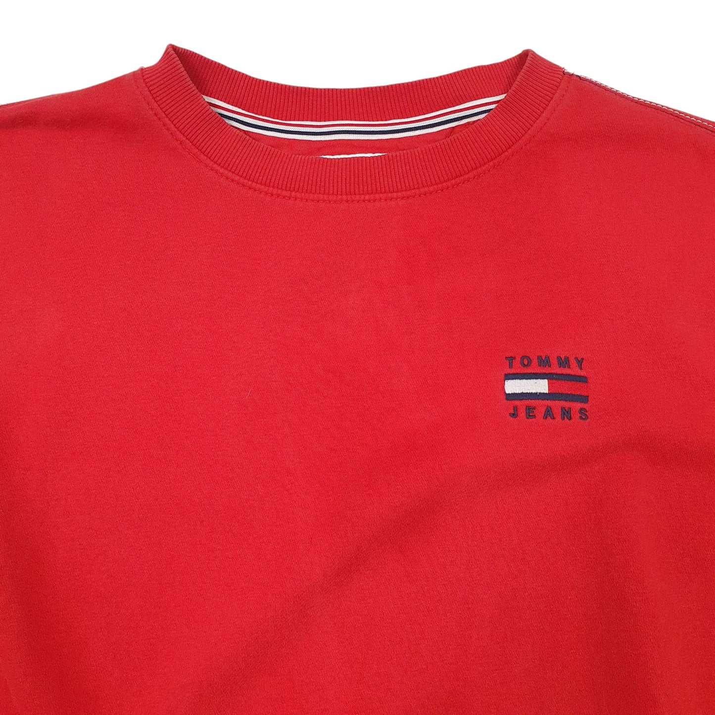 Womens Red Tommy Hilfiger  Crewneck Jumper