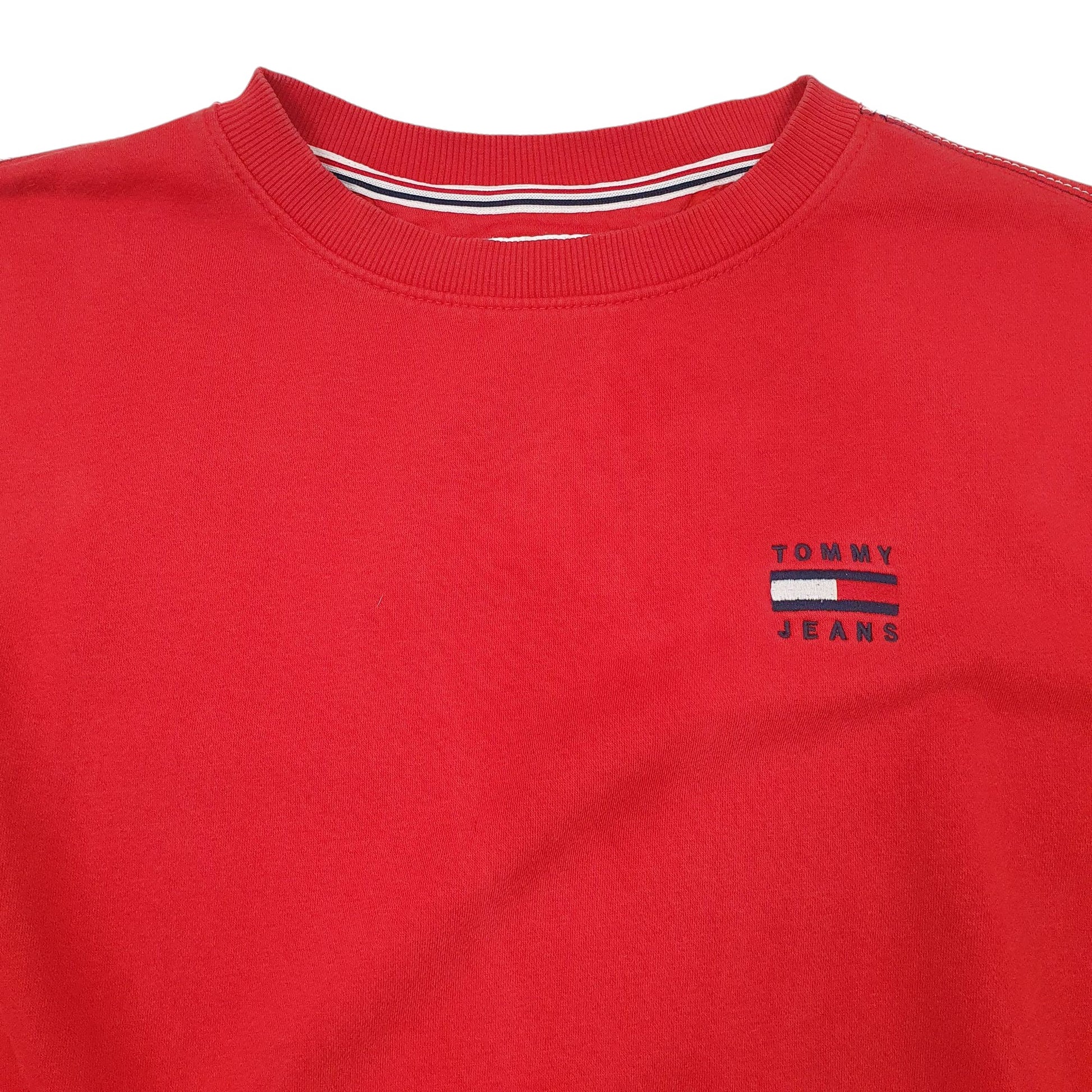Womens Red Tommy Hilfiger  Crewneck Jumper