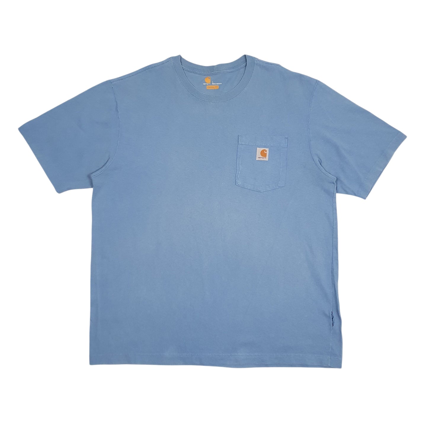 Mens Blue Carhartt  Short Sleeve T Shirt