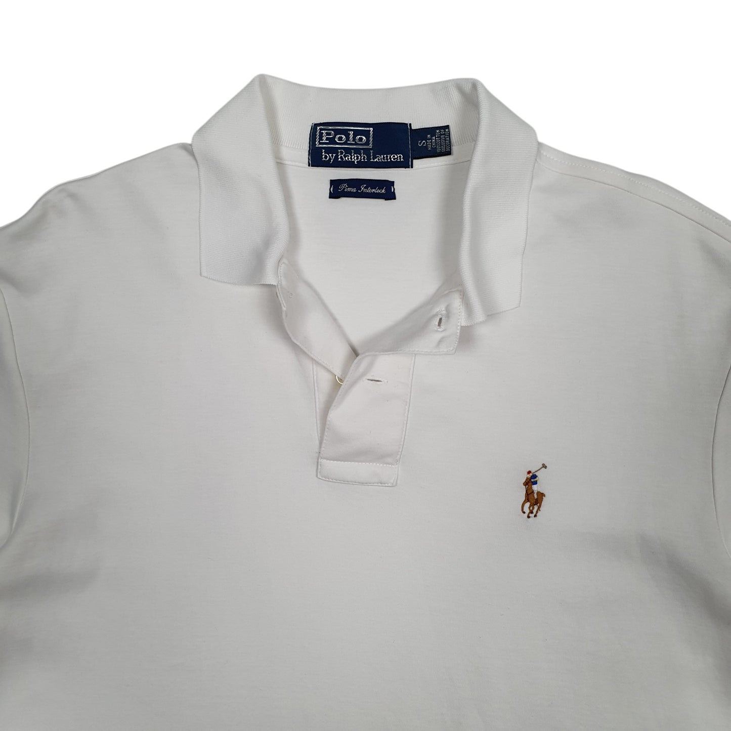 Mens White Polo Ralph Lauren   Polo Shirt