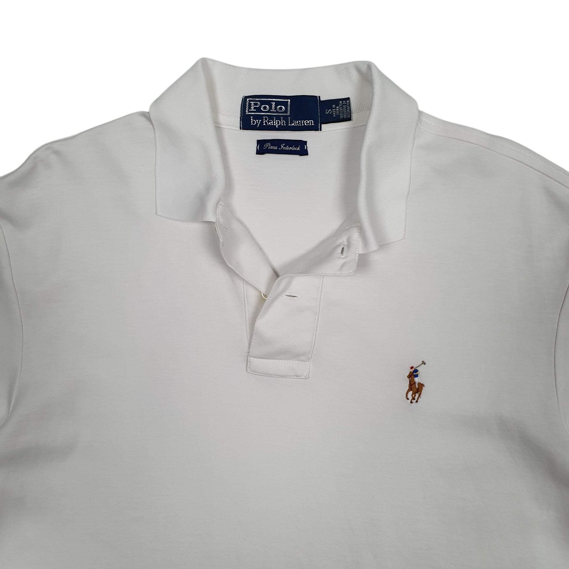 Mens White Polo Ralph Lauren   Polo Shirt