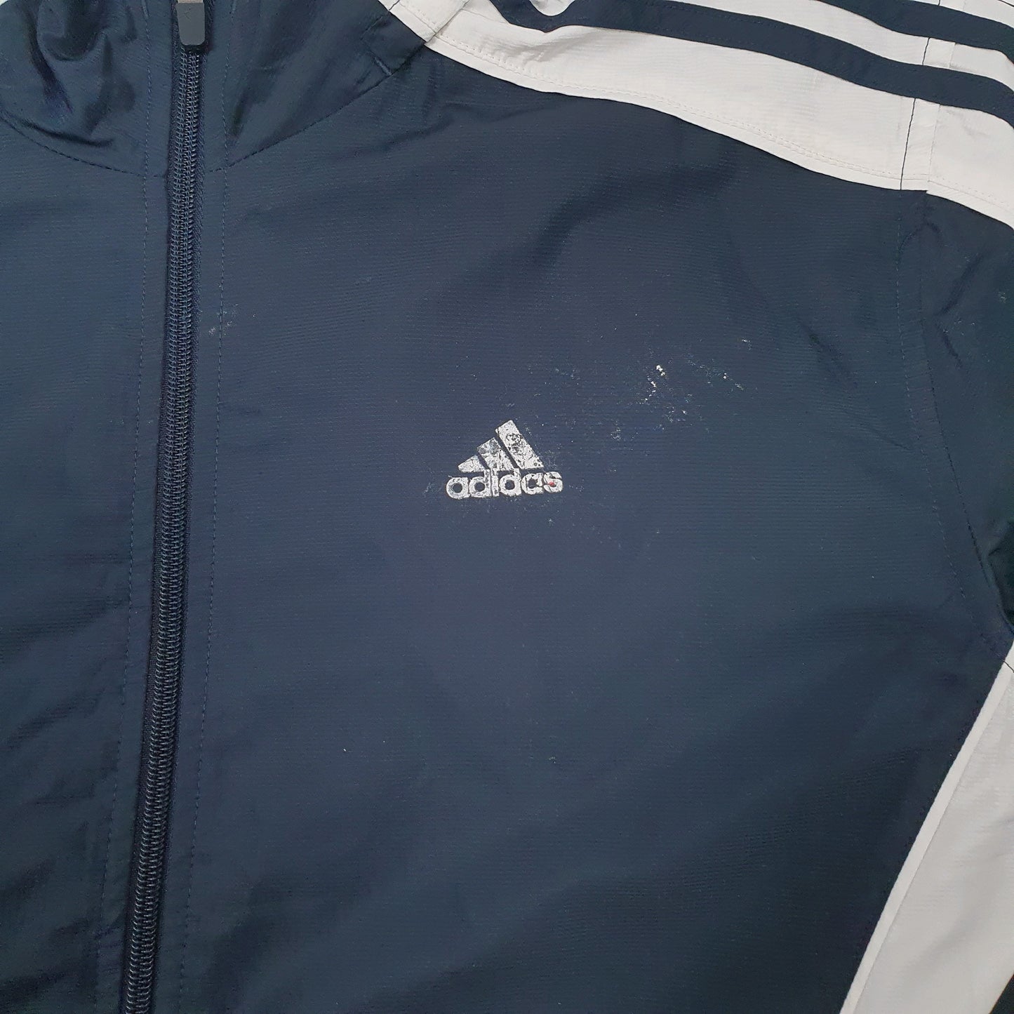Mens Black Adidas Concealed Hood  Coat
