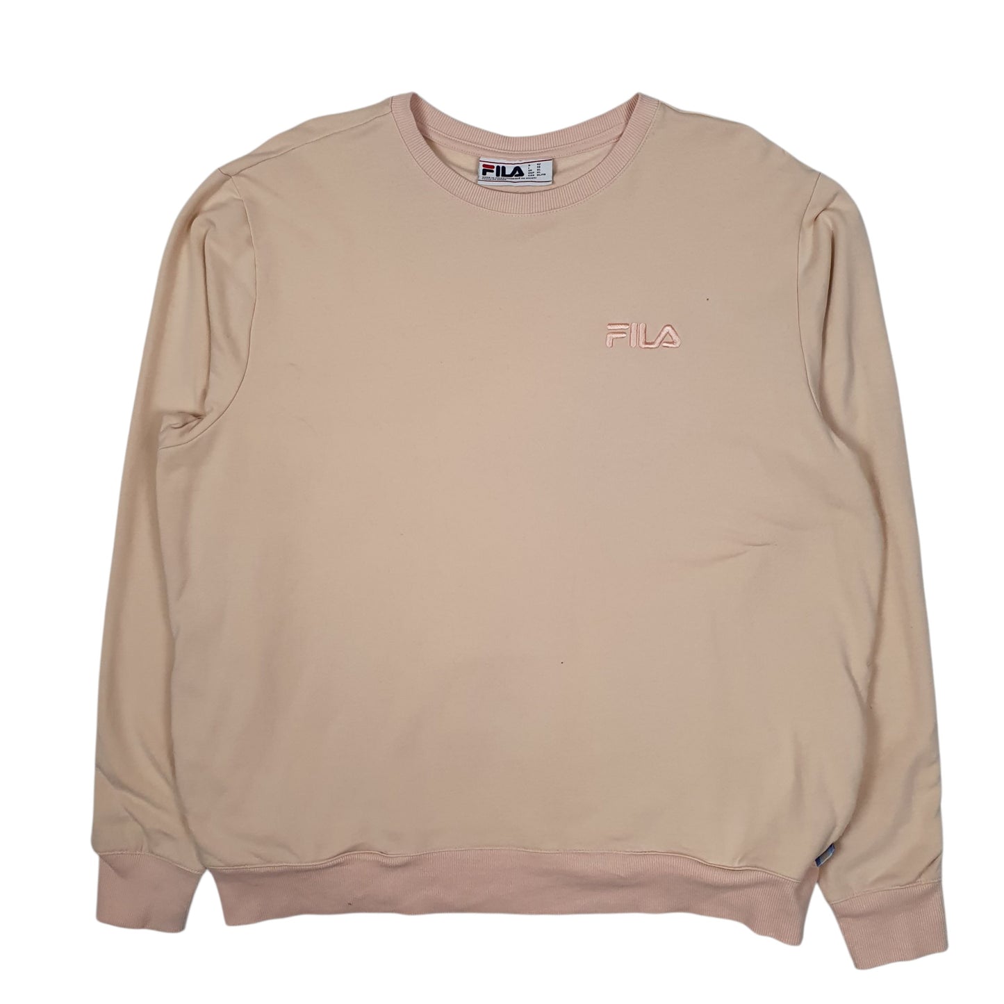 Mens Pink Fila  Crewneck Jumper