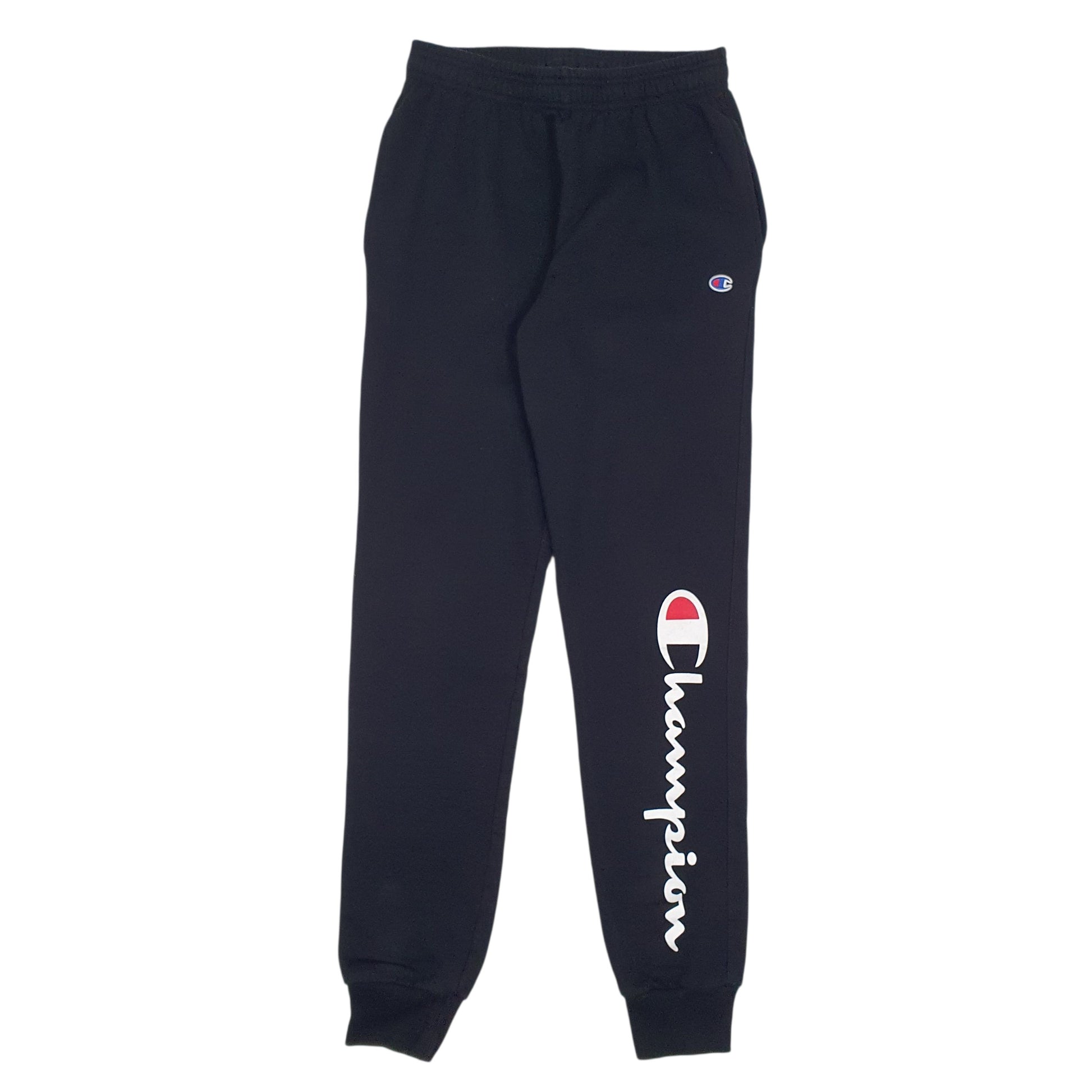 Mens Black Champion  Jogger Trousers
