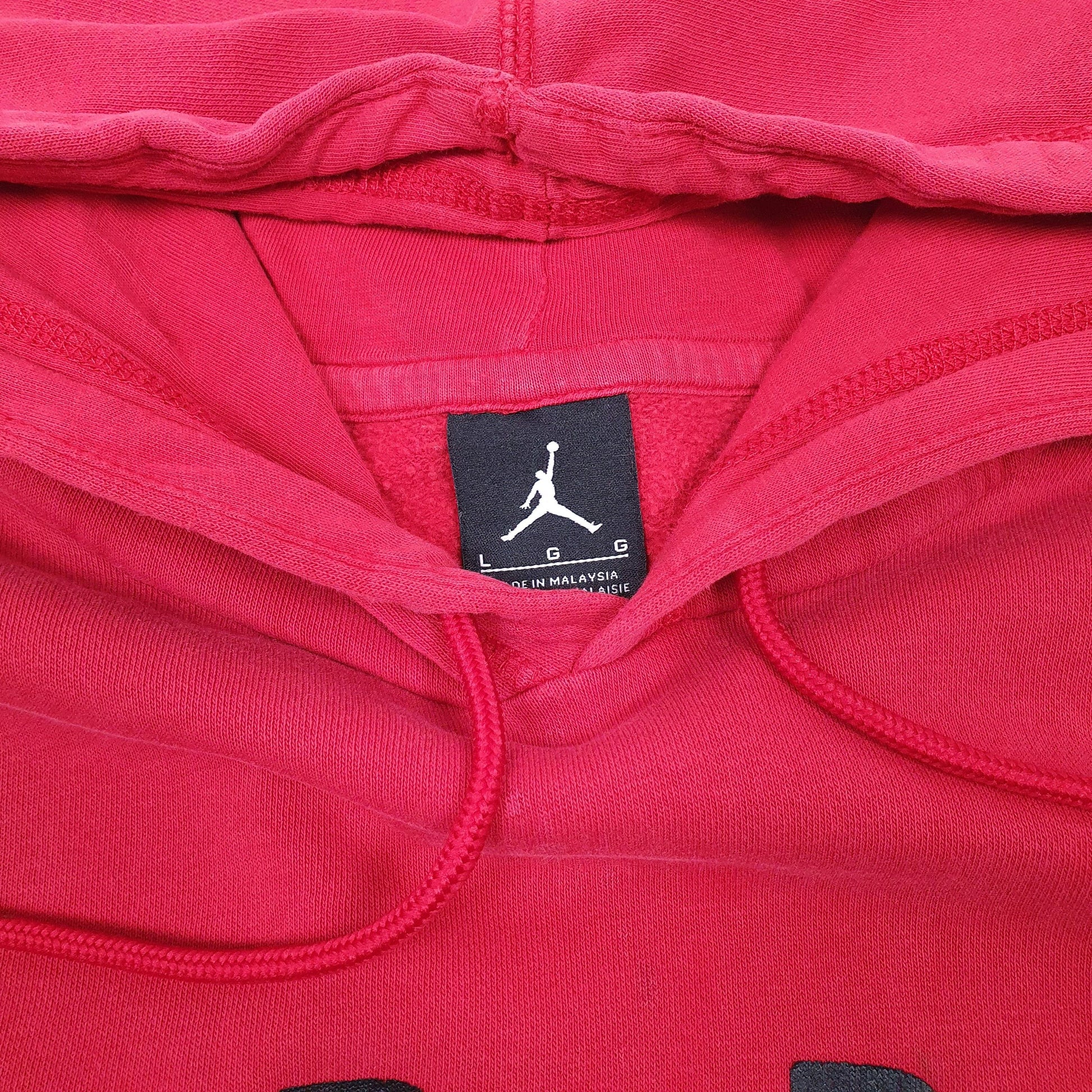 Mens Red Nike Air Jordan Hoodie Jumper