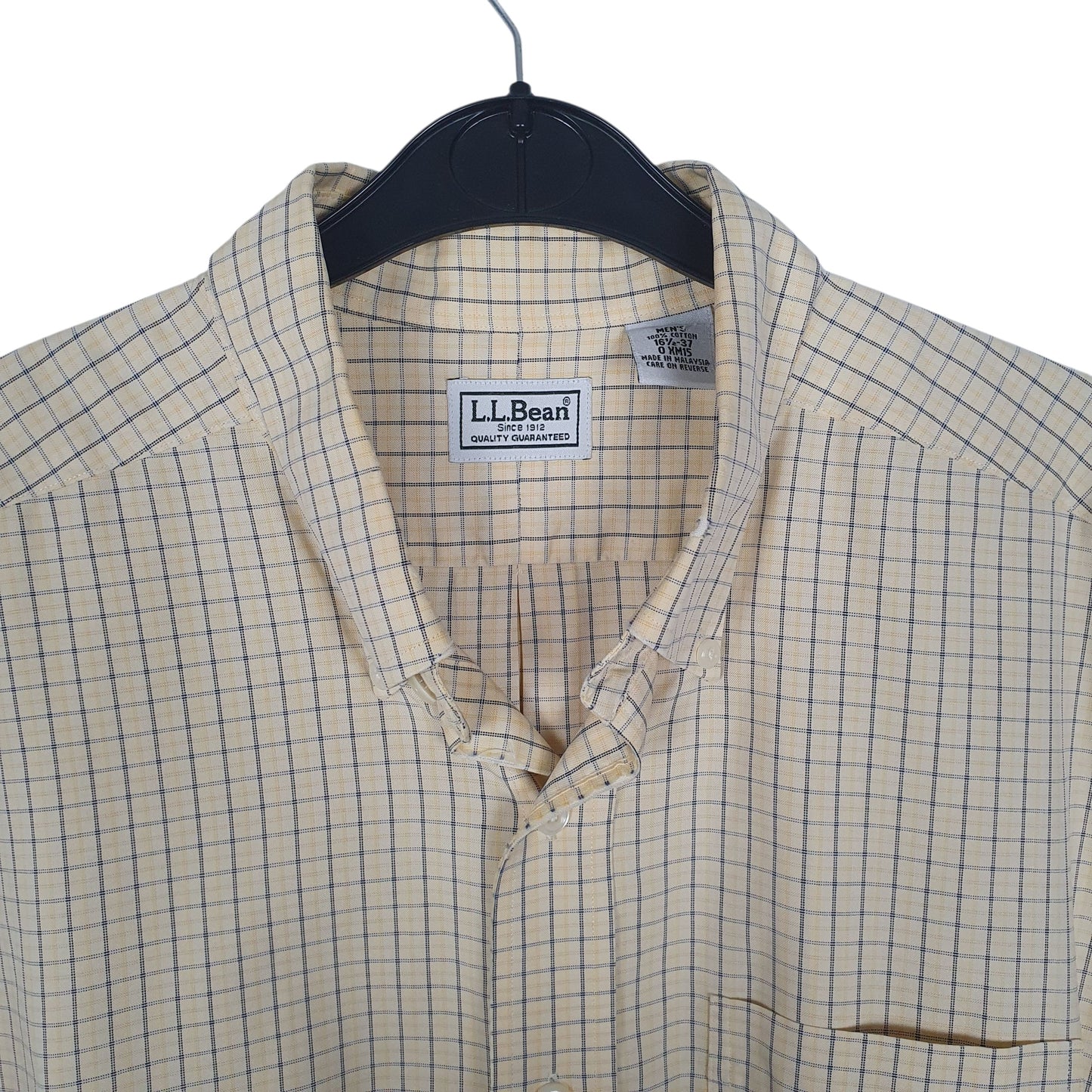 Mens Yellow L.L.Bean Tall  Shirt